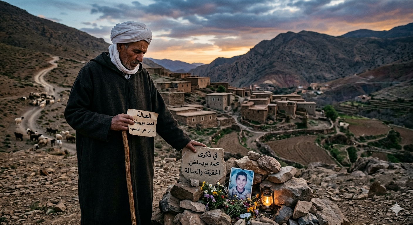 تجدد المطالبة بكشف حقيقة مقتل الطفل الراعي محمد بويسلخن وسط استمرار الغموض بعد عام على الحادثة